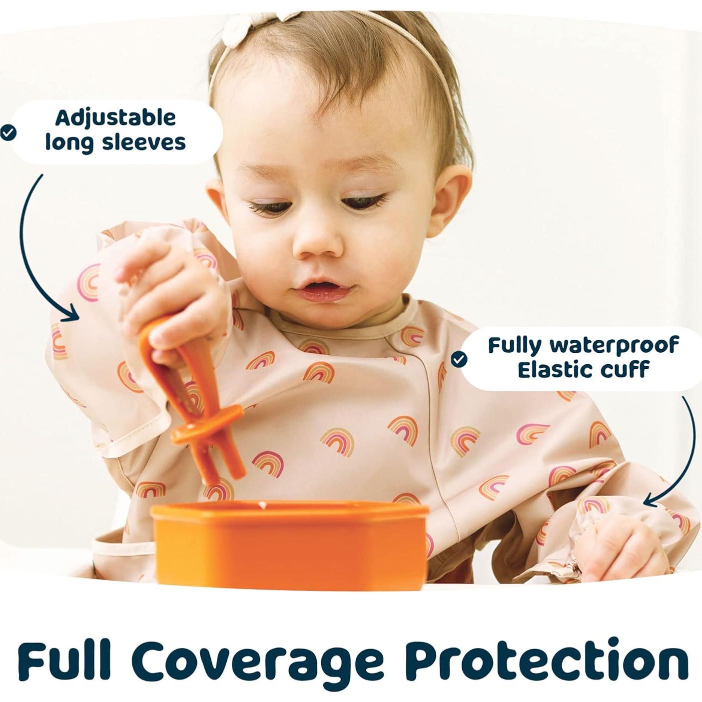 Babero impermeable de manga larga Tiny Twinkle 6-24 meses