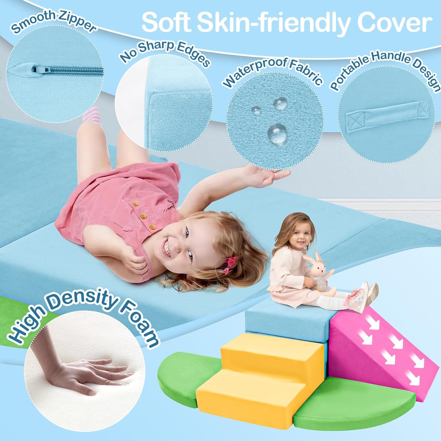 Set de 5 Bloques de Espuma Tykacna para Escalar Niños 1-3 Años