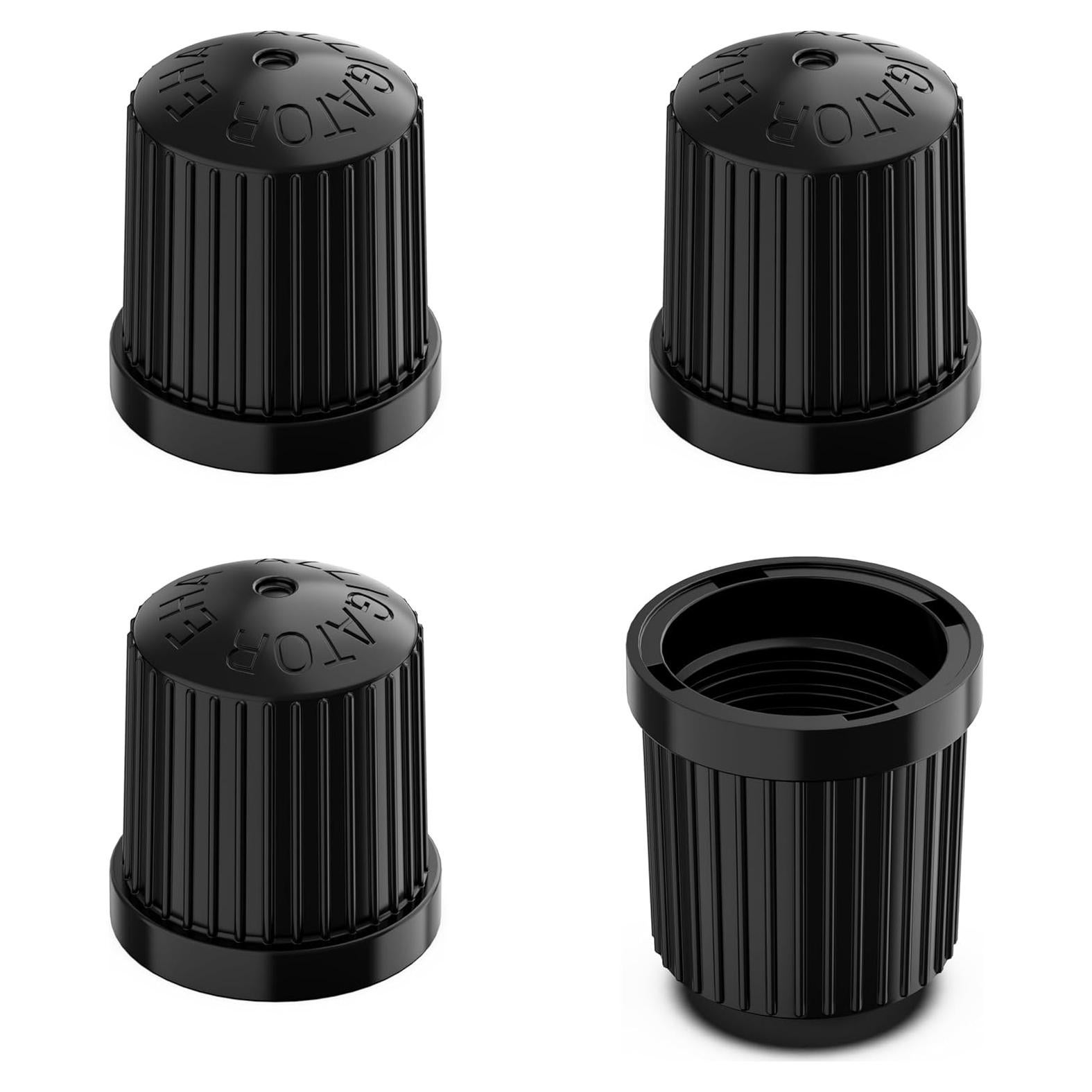 Tapones de Válvula TPMS Prime Ave 4 Piezas Negros para Autos