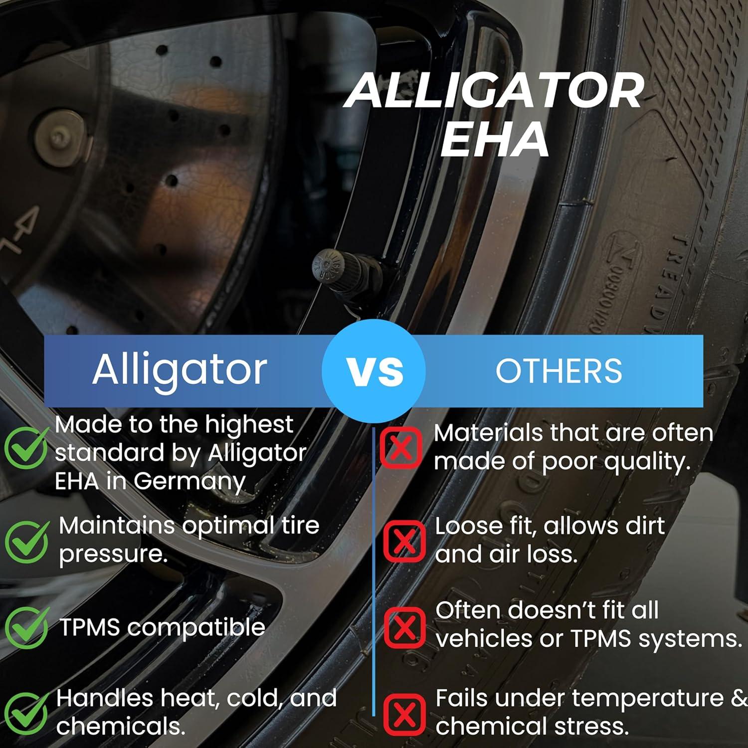 Tapones de Válvula TPMS Prime Ave 4 Piezas Negros para Autos