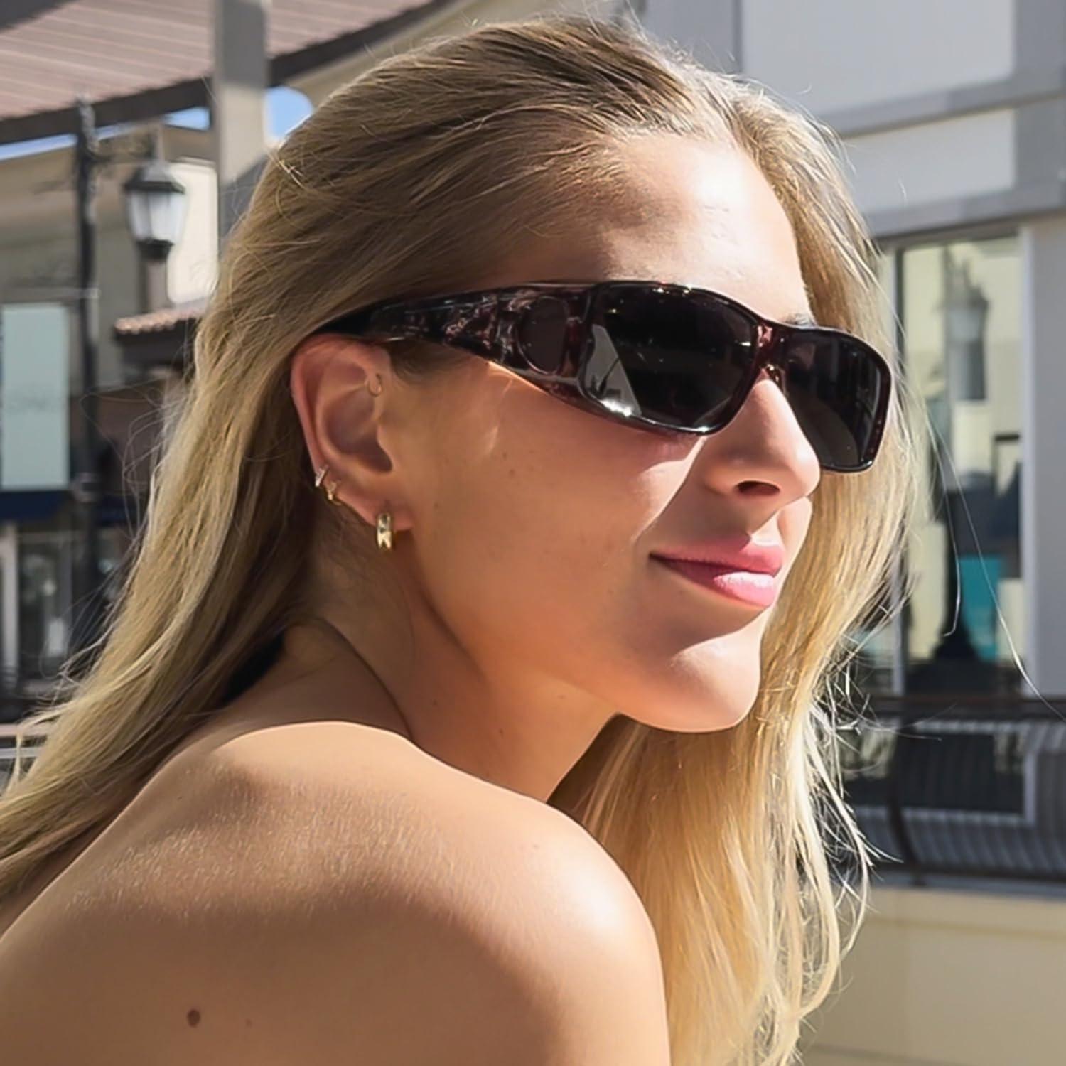 Gafas de sol polarizadas VIEWBETTER Fit Over UV400 para mujeres