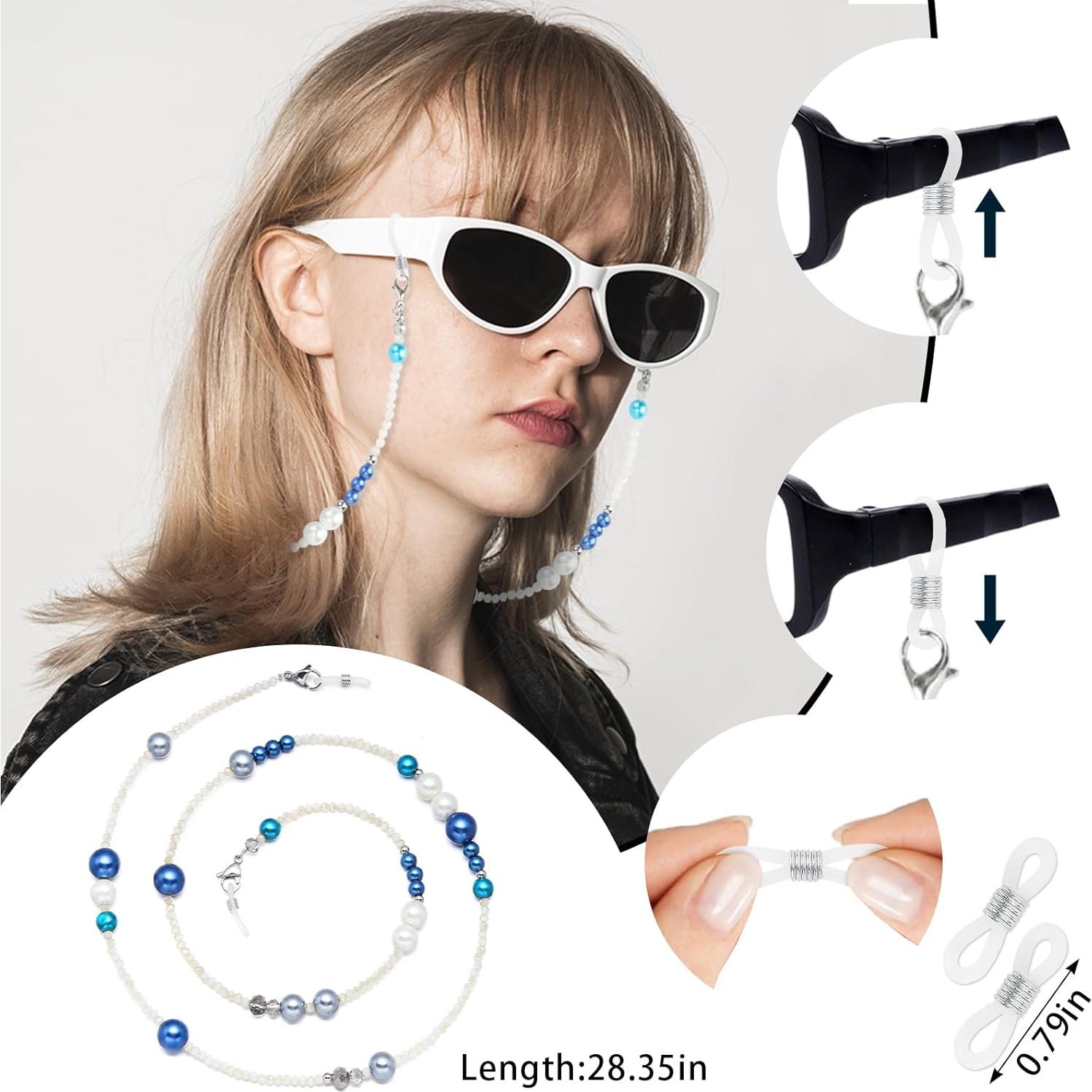 Cadena de Gafas ALIBBON Azul Soporte para Gafas de Sol