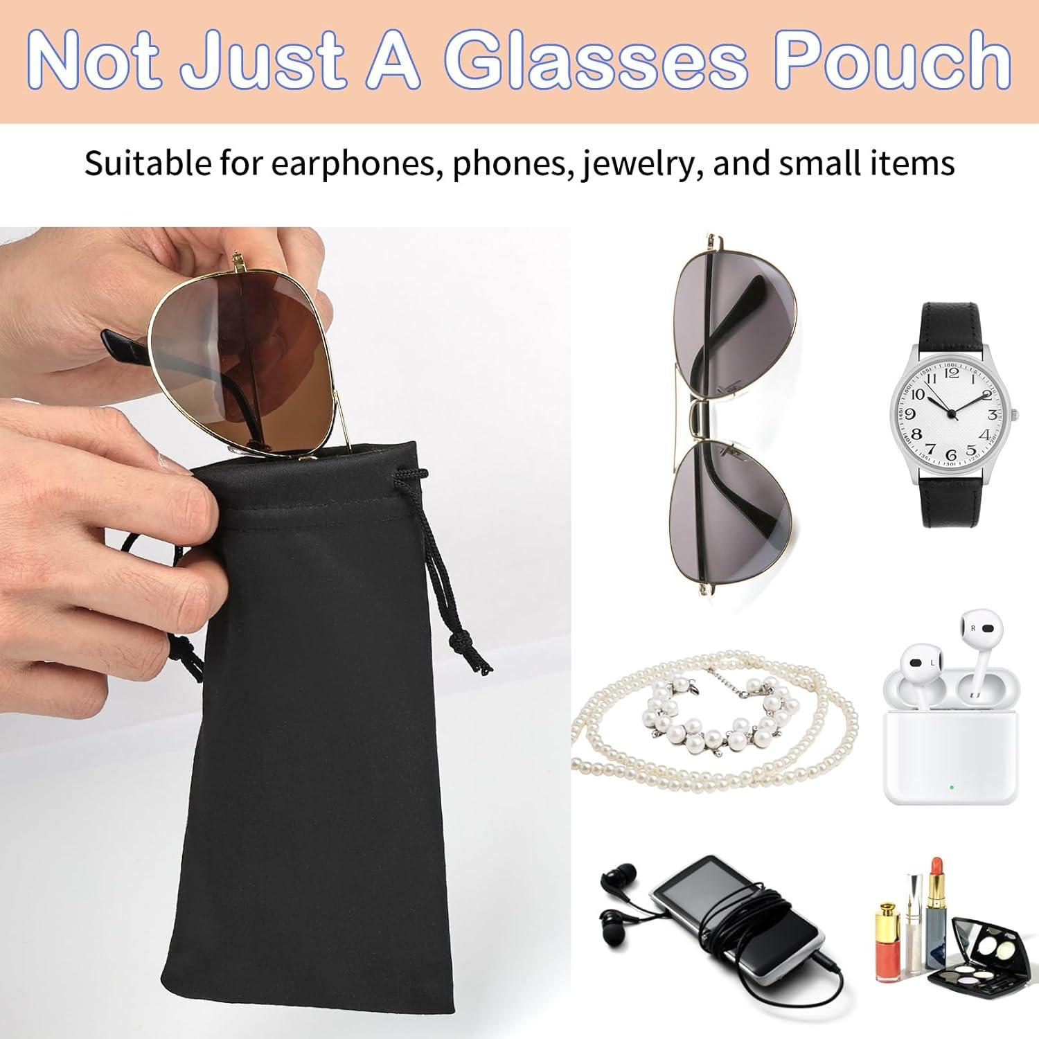 6 Bolsas de Microfibra Hoiny para Gafas de Sol y Paños