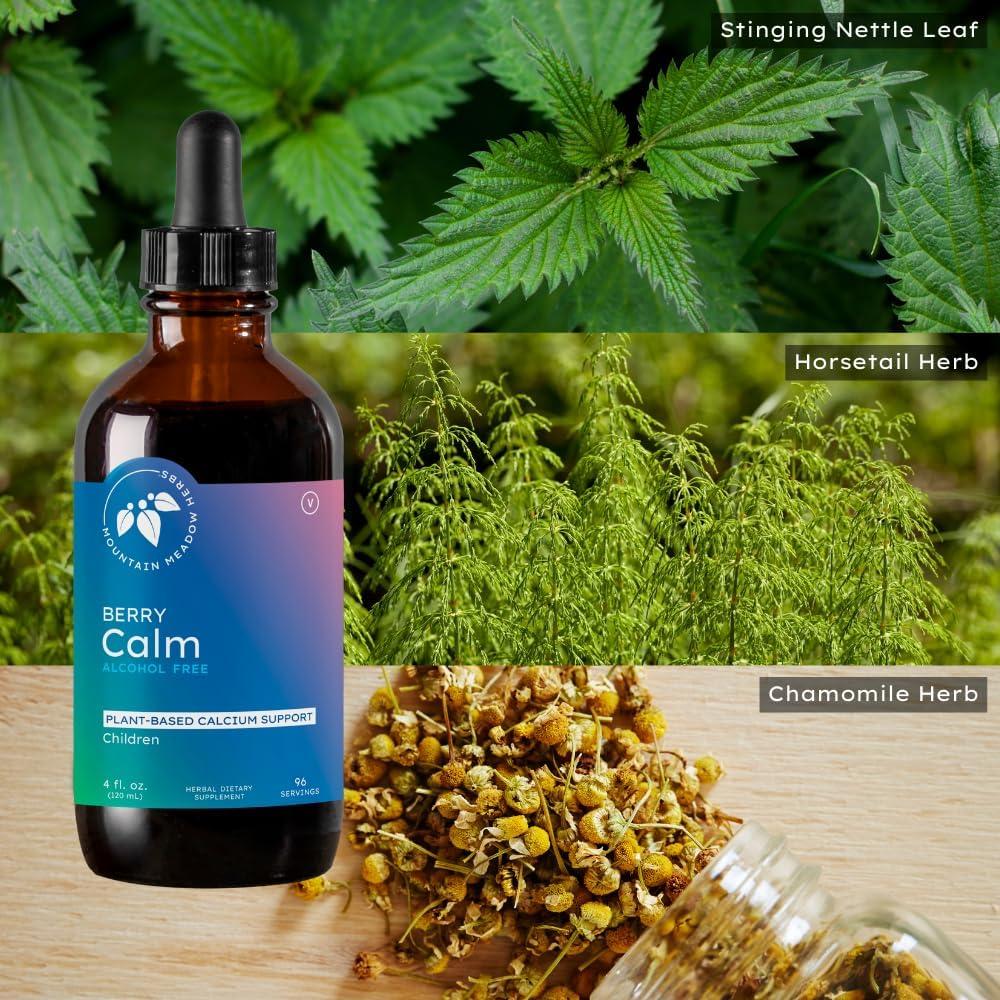 Suplemento Líquido de Calcio Herbal para Niños Mountain Meadow 118 ml