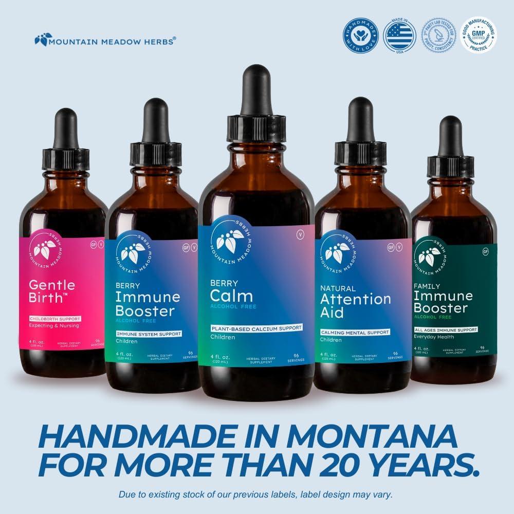 Suplemento Líquido de Calcio Herbal para Niños Mountain Meadow 118 ml