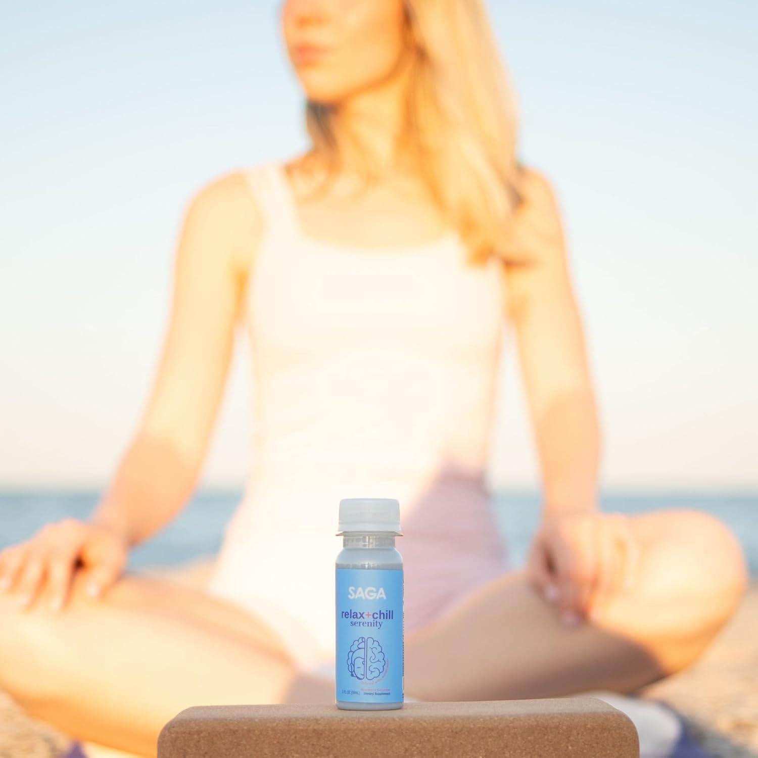 Disparos de Relajación Orgánicos SAGA - Fresa y Pepino 6-Pack