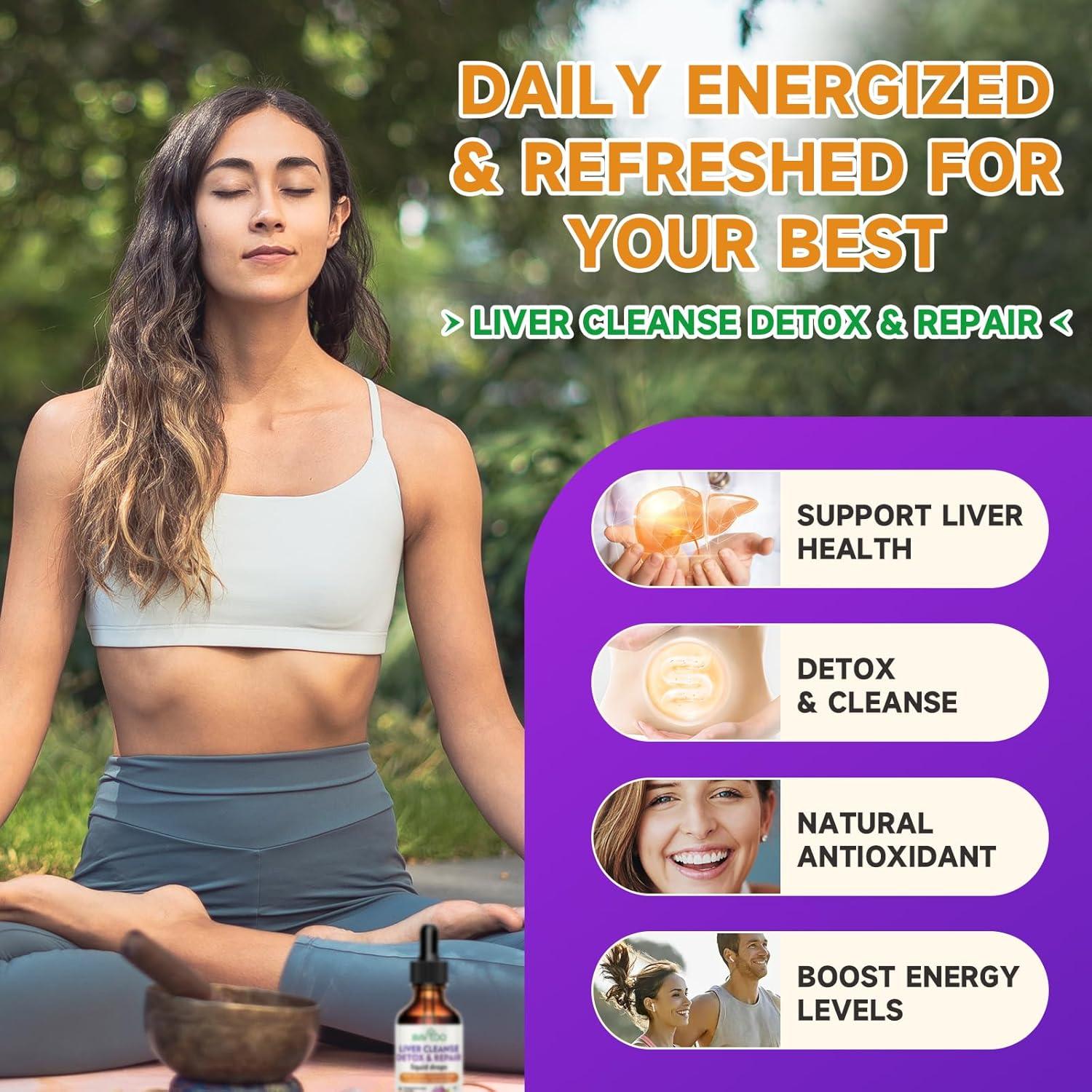 Gotas Líquidas de Limpieza Hepática BVIVLOO - 2000mg - 60ml