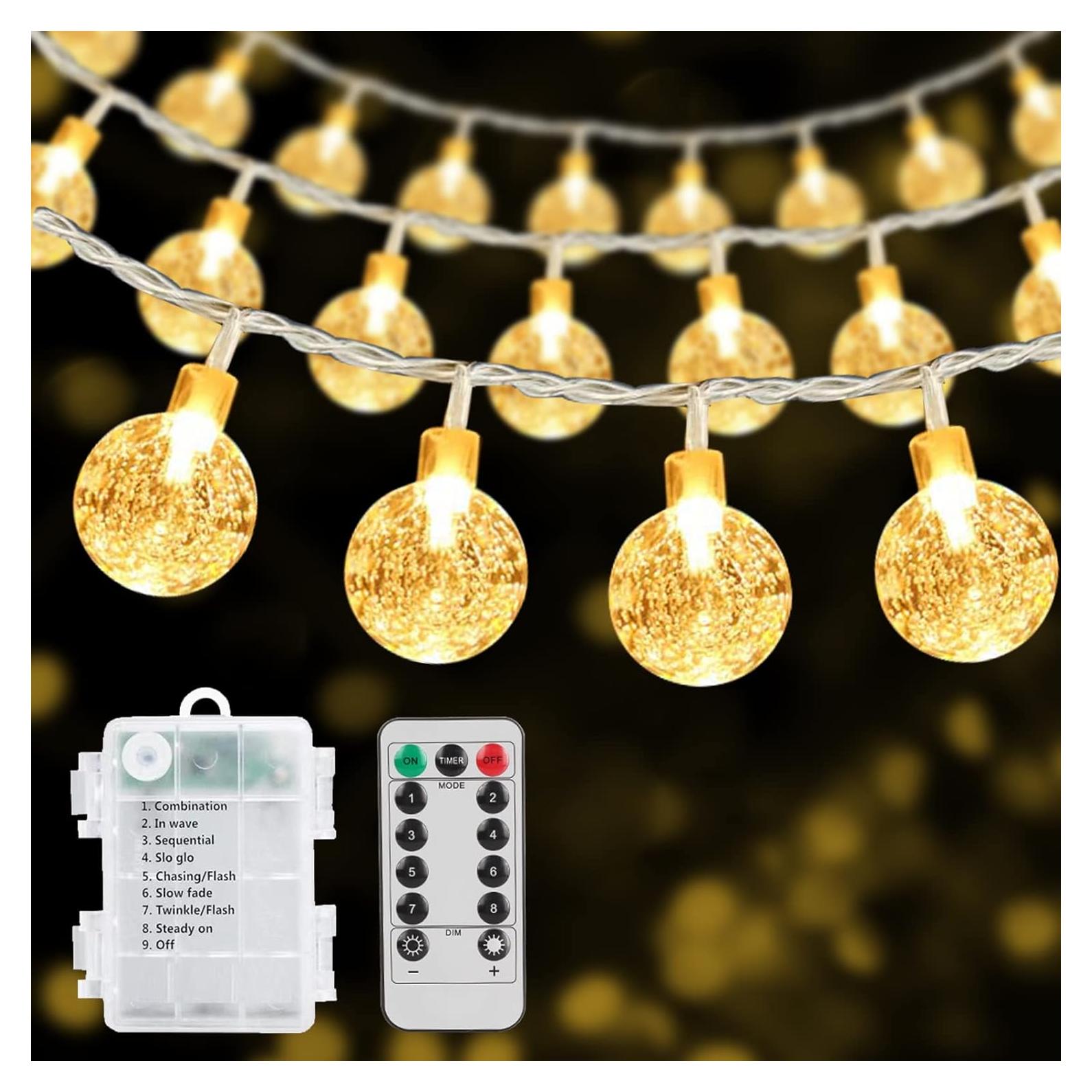 Luces de Cadena a Batería 10M 100LED Ryblgled IP65