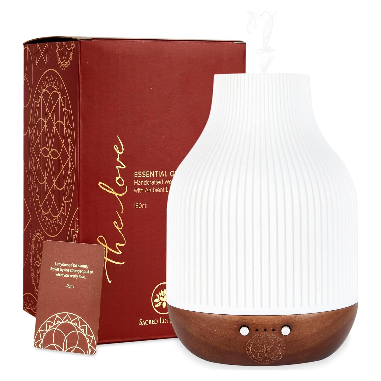 Lámpara Difusora de Aceite Esencial Sagrado Loto Amor 180ml