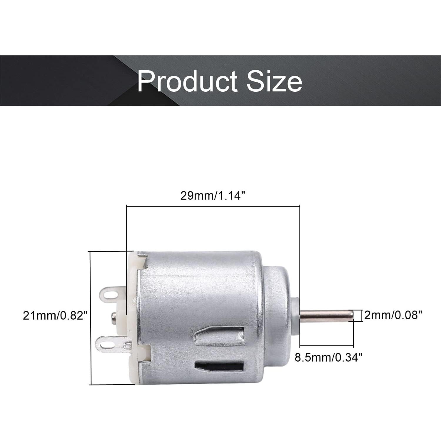 Motor de CC Fielect 1.5-6V 5000-20000RPM Mini Motor Eléctrico