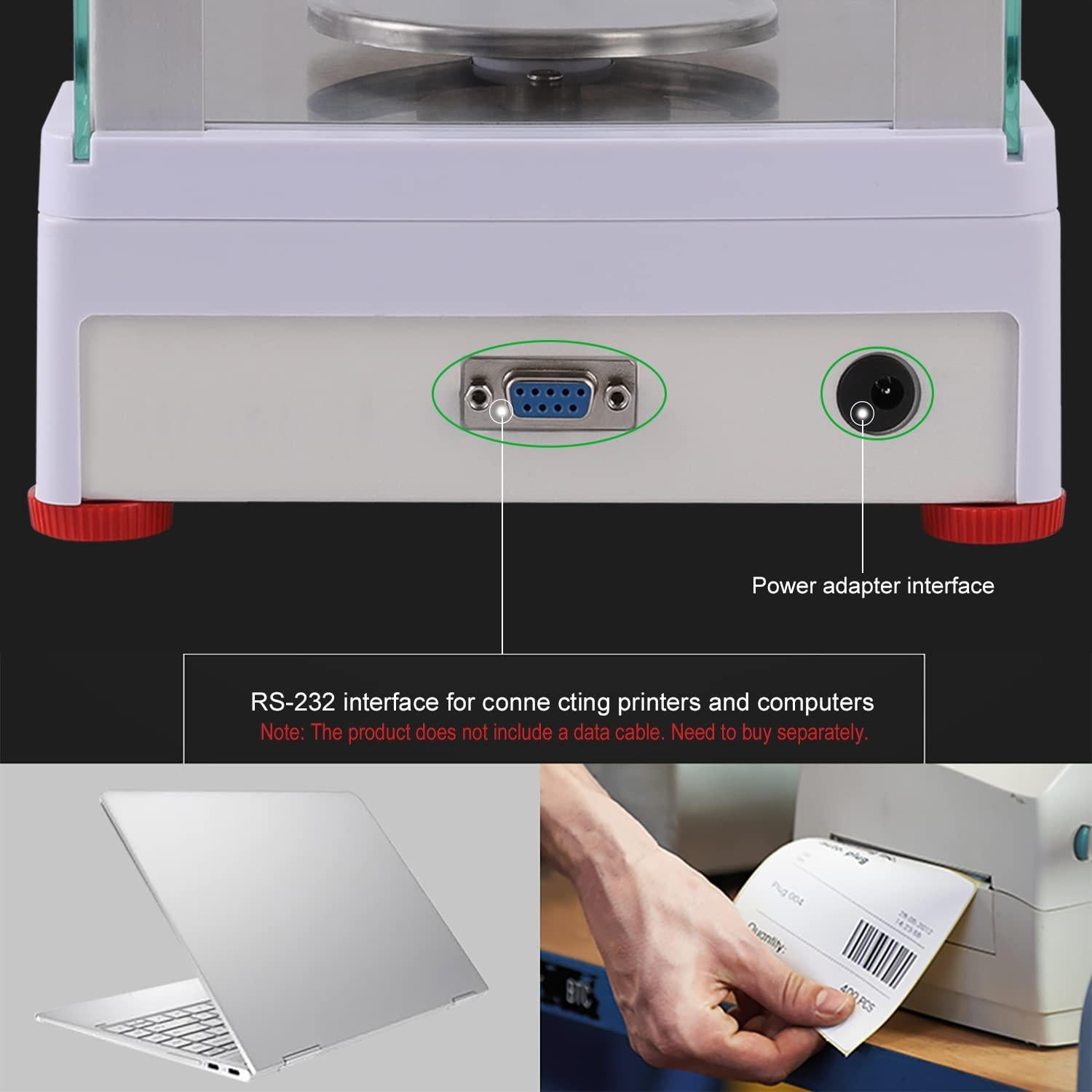 Balanza Electrónica Analítica RUISHAN 200g 0.001g Precisión