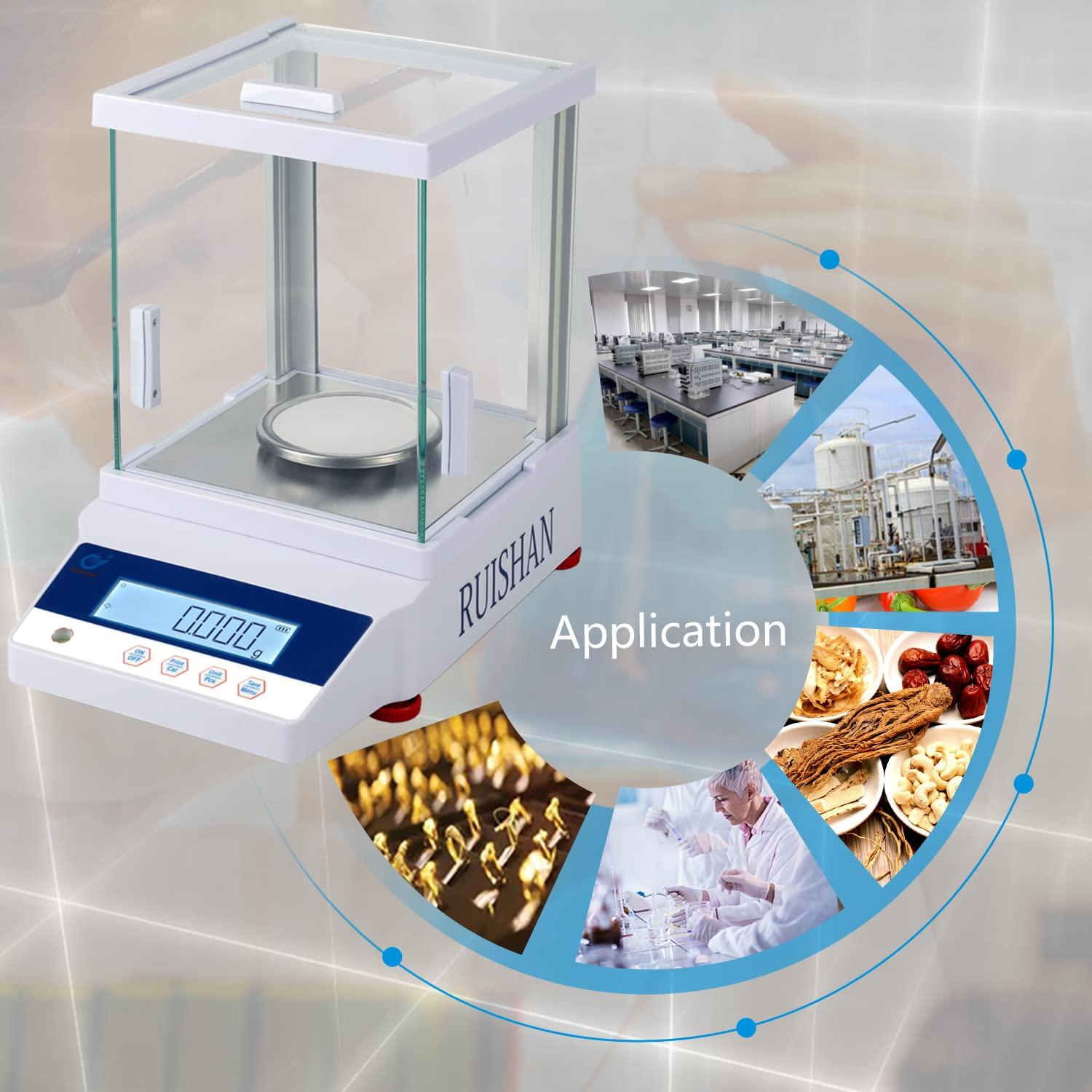 Balanza Electrónica Analítica RUISHAN 200g 0.001g Precisión