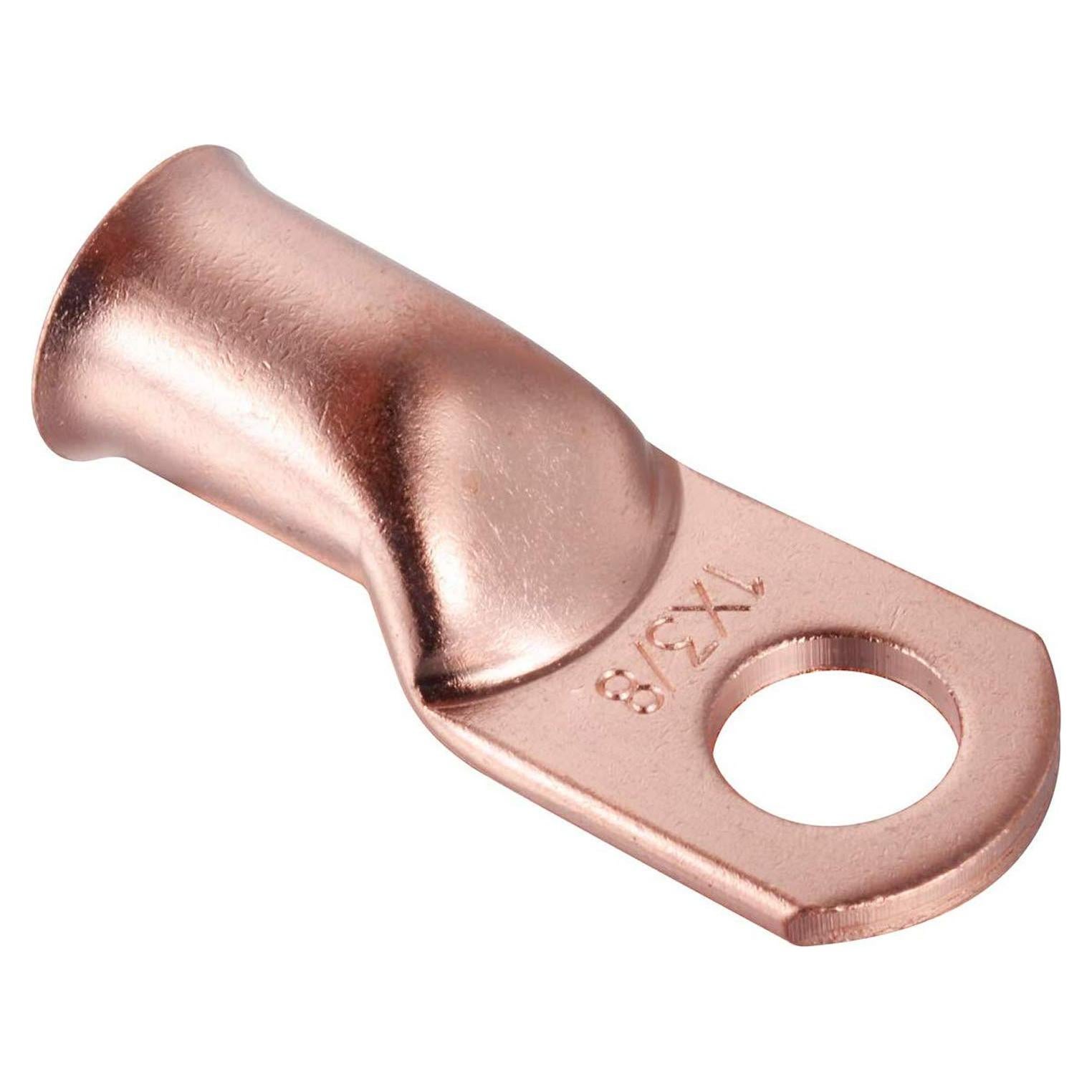 8 Conectores de Terminales de Anillo de Cobre 1 AWG 9.53 mm ANCIRS