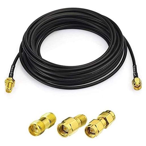 Cable Coaxial SMA Macho a Hembra 0.91m Superbat + 3 Adaptadores