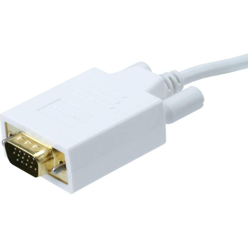 Cable DisplayPort a VGA Monoprice 0.91m Blanco 28AWG