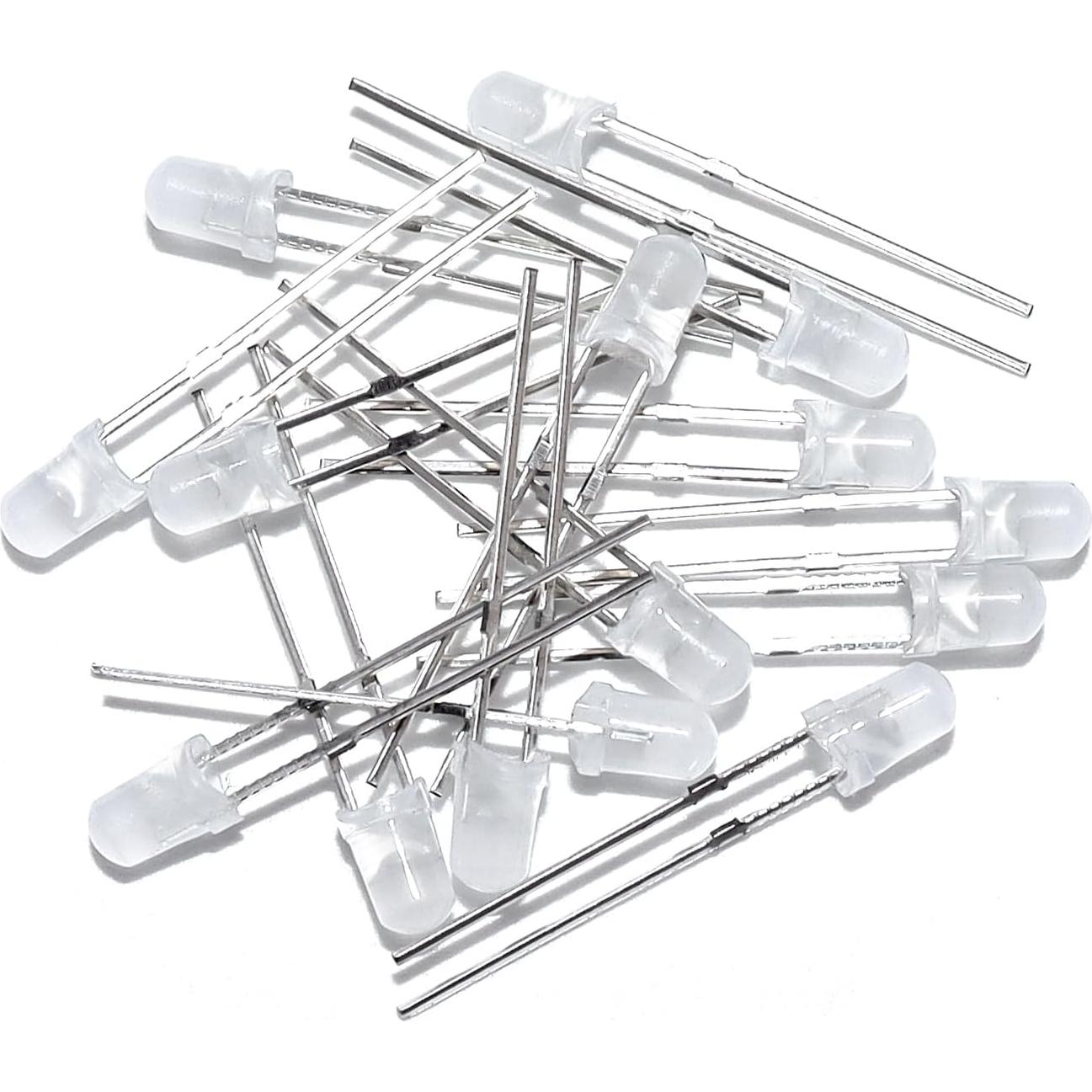 100 Diodos LED Difusos 3mm YUNKE DIANZI 5 Colores