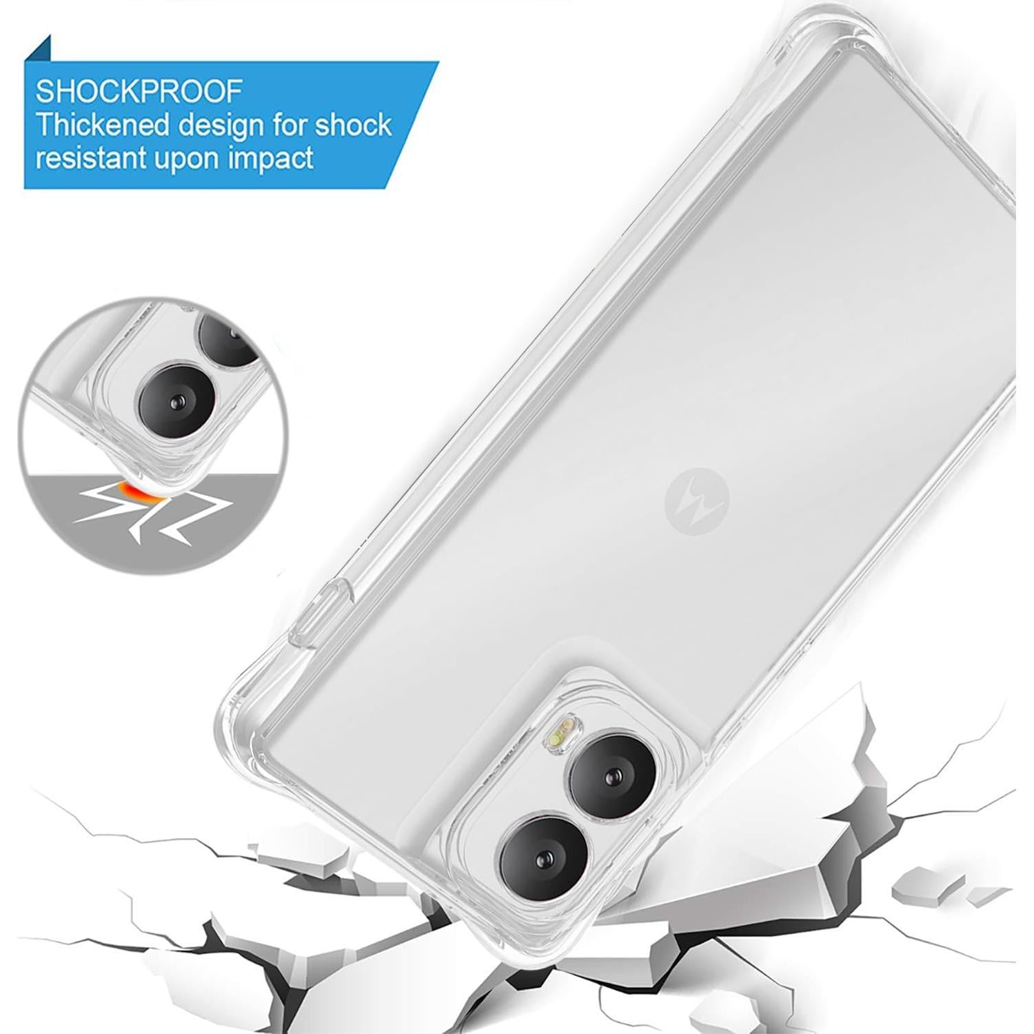 Funda protectora delgada TPU Motorola Edge 2024 5G transparente