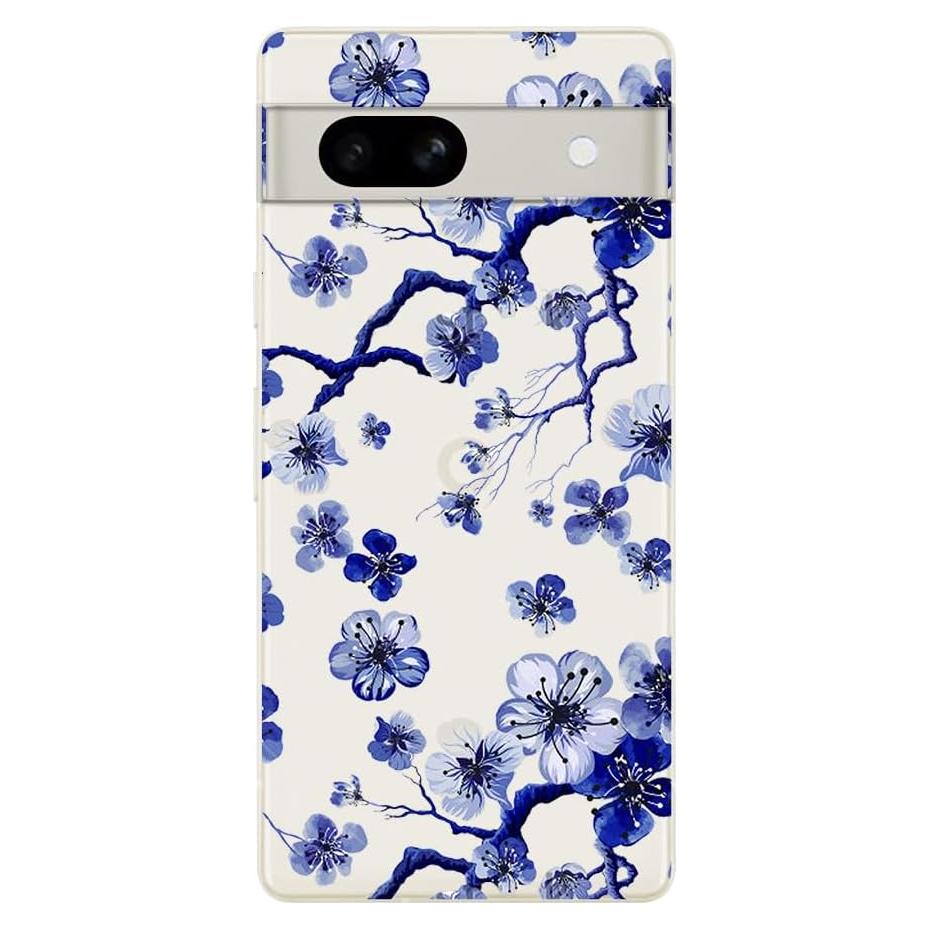 Funda Blingy's para Google Pixel 8a - Diseño Floral Transparente 6.1"