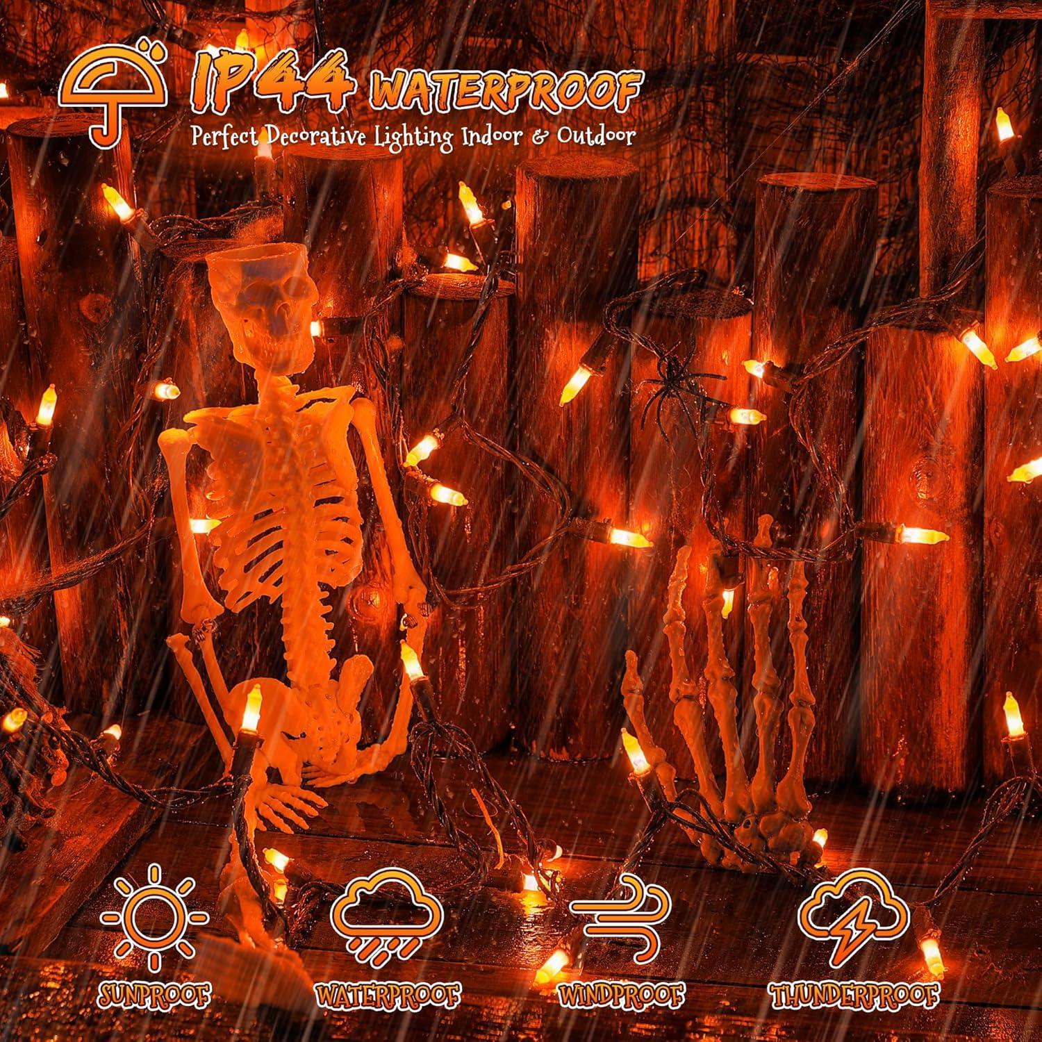 Luces de Cadena Naranjas YOUNGAR 50 Mini Incandescentes 4.0m