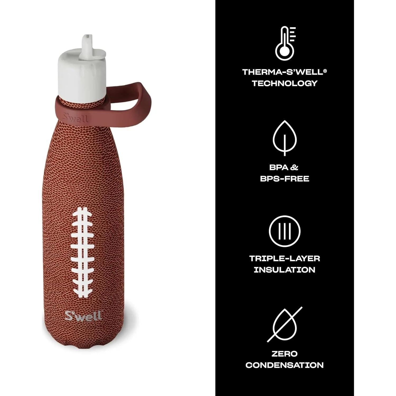 Botella de Agua S'well 500ml Acero Inoxidable con Popote