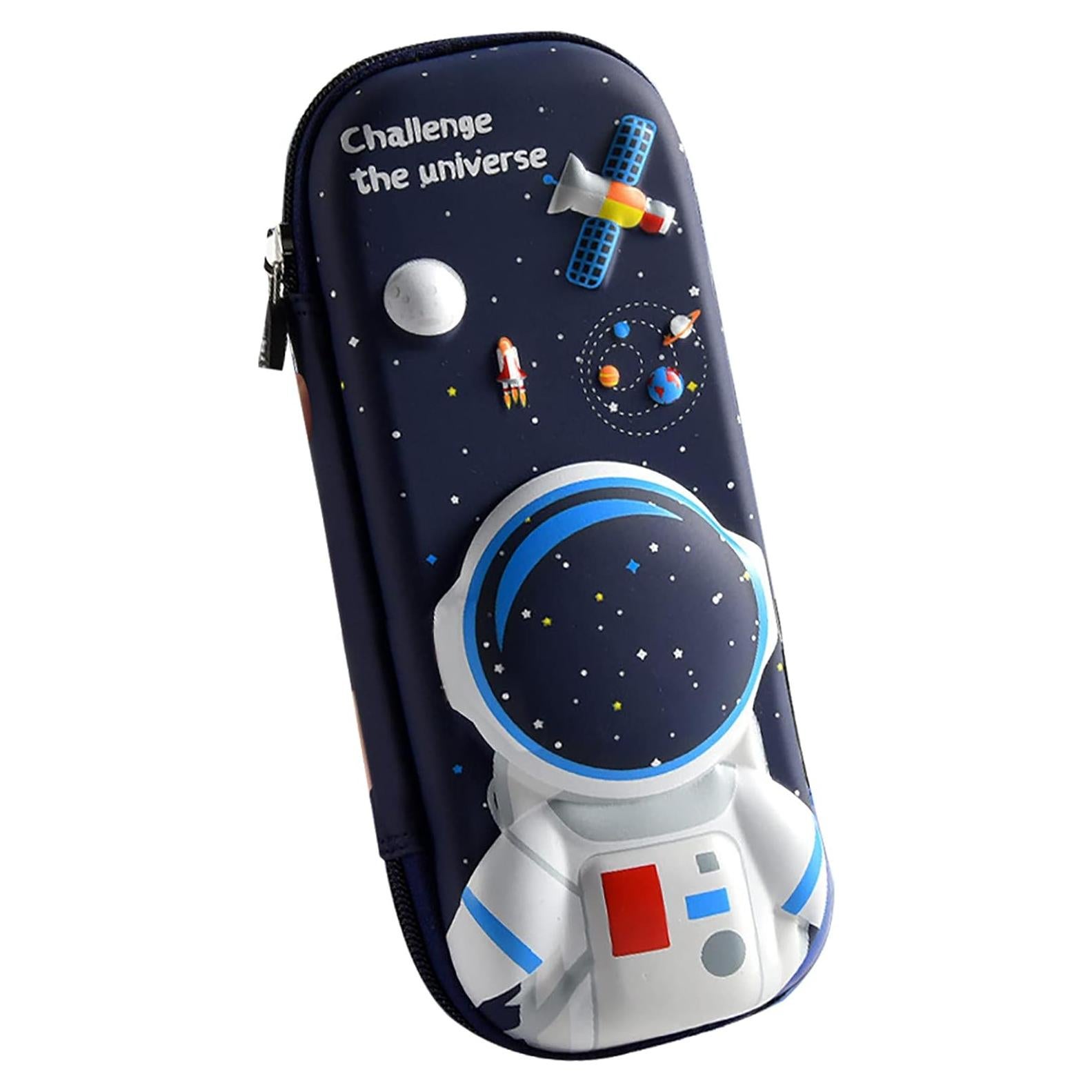 Estuche de Lápices 3D Astronauta FEWOFJ Impermeable 22.86x10.67cm