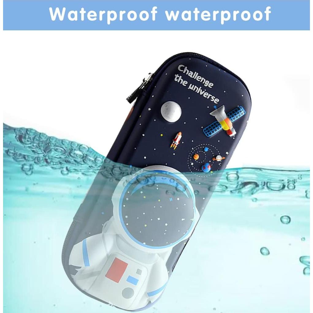 Estuche de Lápices 3D Astronauta FEWOFJ Impermeable 22.86x10.67cm