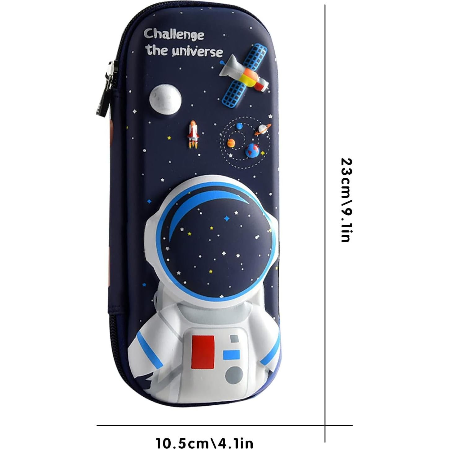 Estuche de Lápices 3D Astronauta FEWOFJ Impermeable 22.86x10.67cm