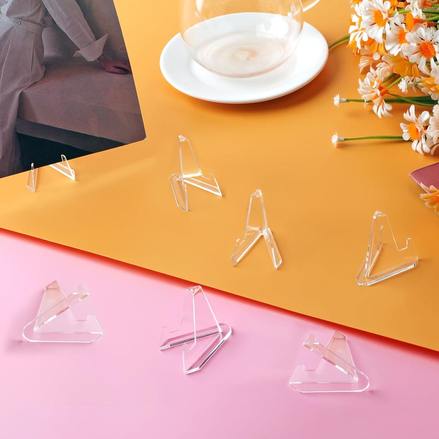 Soporte para Tarjetas Acrílico NIUBIER 30 Piezas 3.56 cm