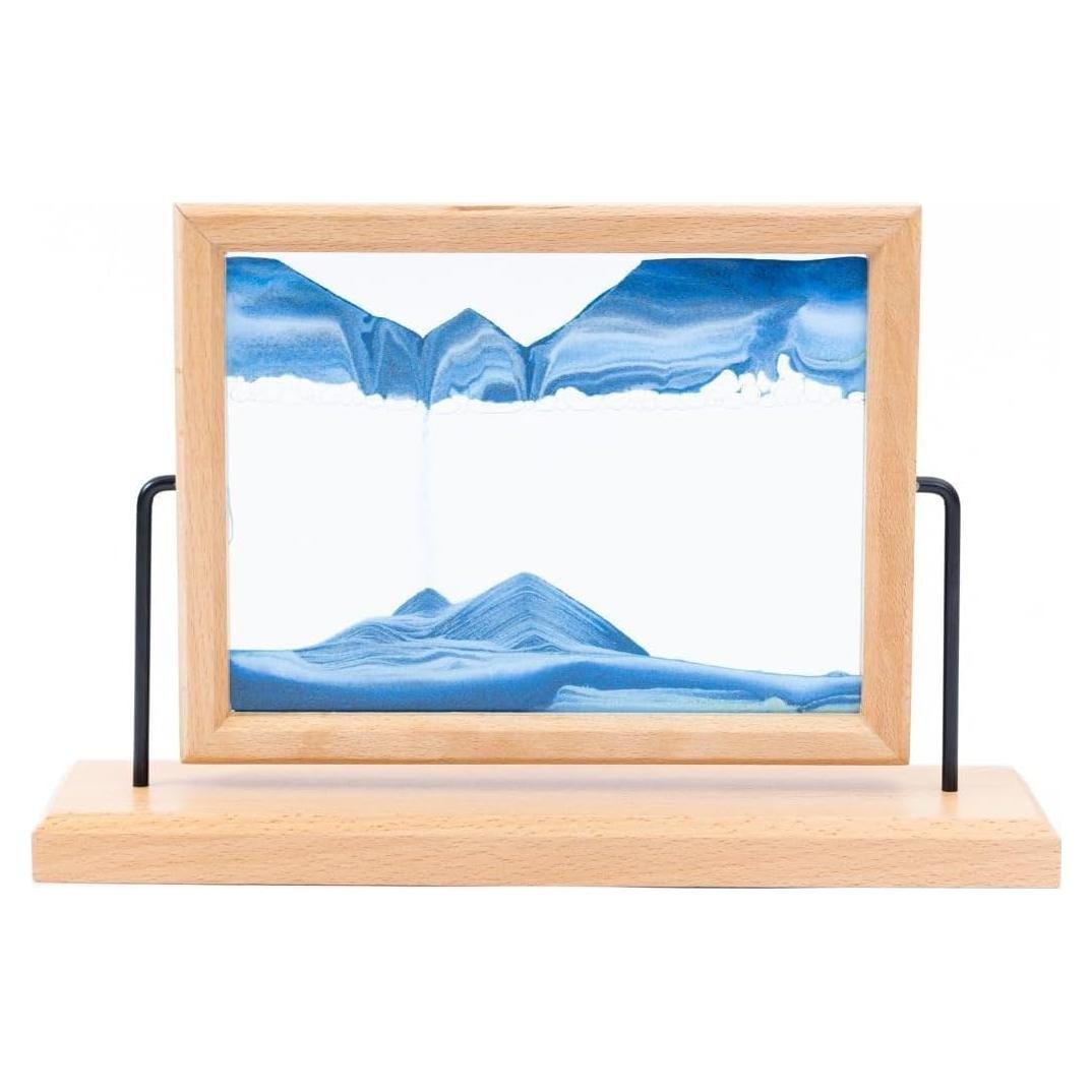 Arte de Arena Movediza Moon Street con Marco de Madera