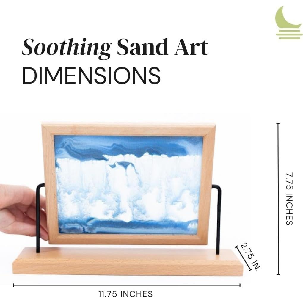 Arte de Arena Movediza Moon Street con Marco de Madera