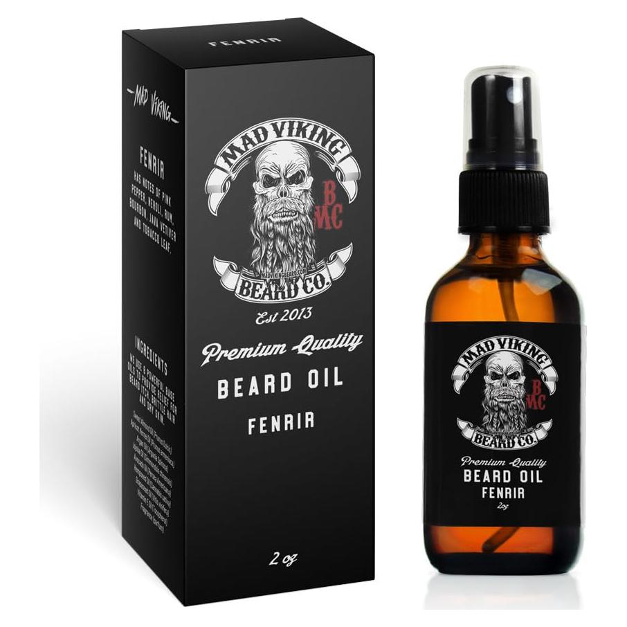 Aceite para Barba Mad Viking Fenrir 56.7ml - Hidrata y Suaviza