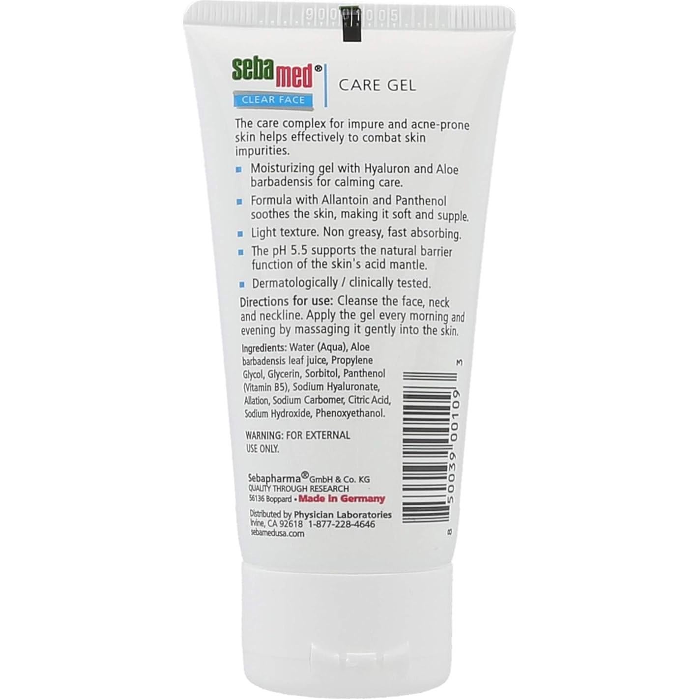 Gel Facial Sebamed 50mL con Aloe Vera y Ácido Hialurónico