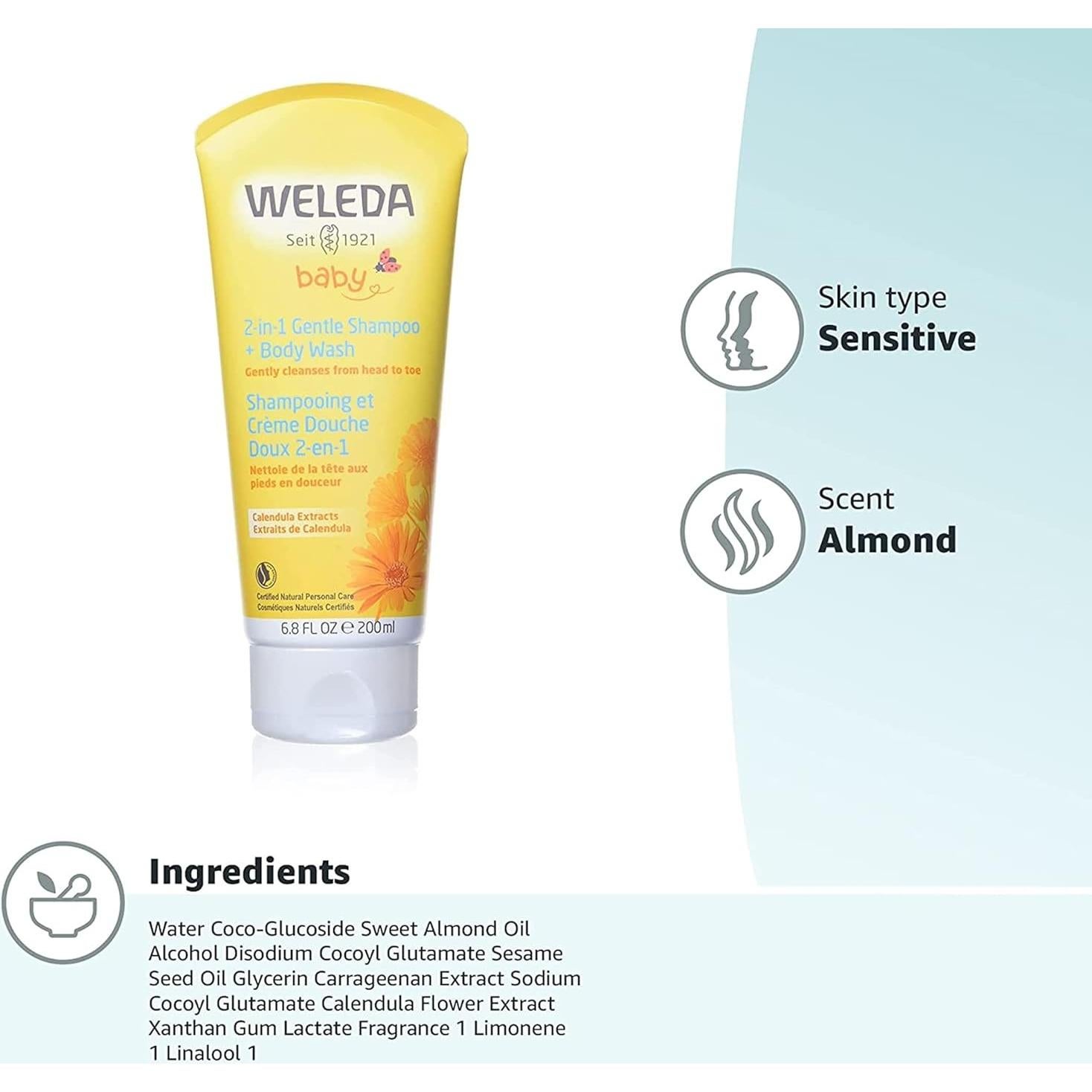 Dúo Weleda Bebé Caléndula: Champú 200ml y Crema 83ml