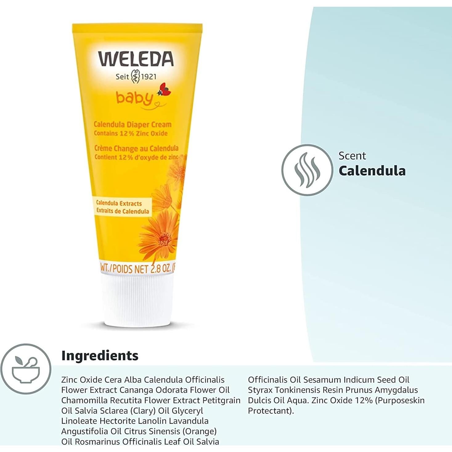 Dúo Weleda Bebé Caléndula: Champú 200ml y Crema 83ml