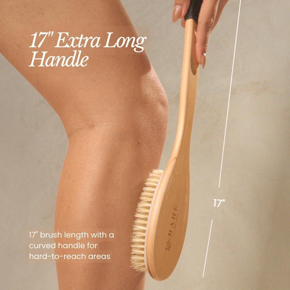 Cepillo Corporal Exfoliante Bare Botanics 43 cm - Dureza Media