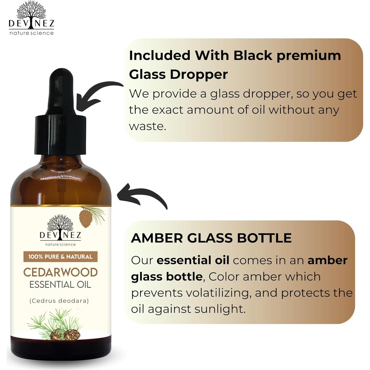 Aceite Esencial Madera de Cedro 30ml Devinez - Aromaterapia