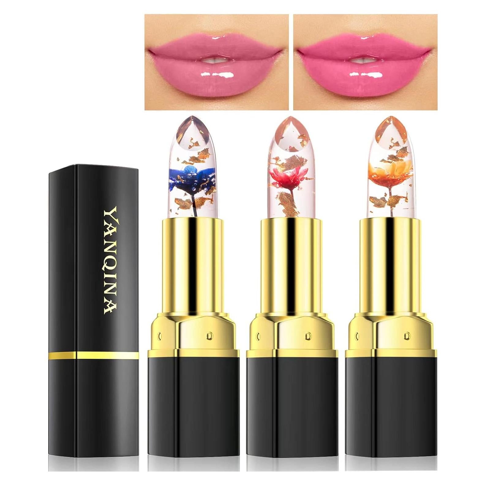 Set de 3 Labiales que Cambian de Color Yeweian - Hidratantes