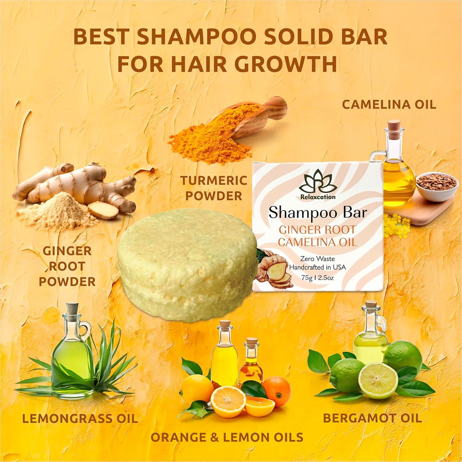 Jabón Sólido Orgánico Relaxcation 70g - Crecimiento Cabello Jengibre