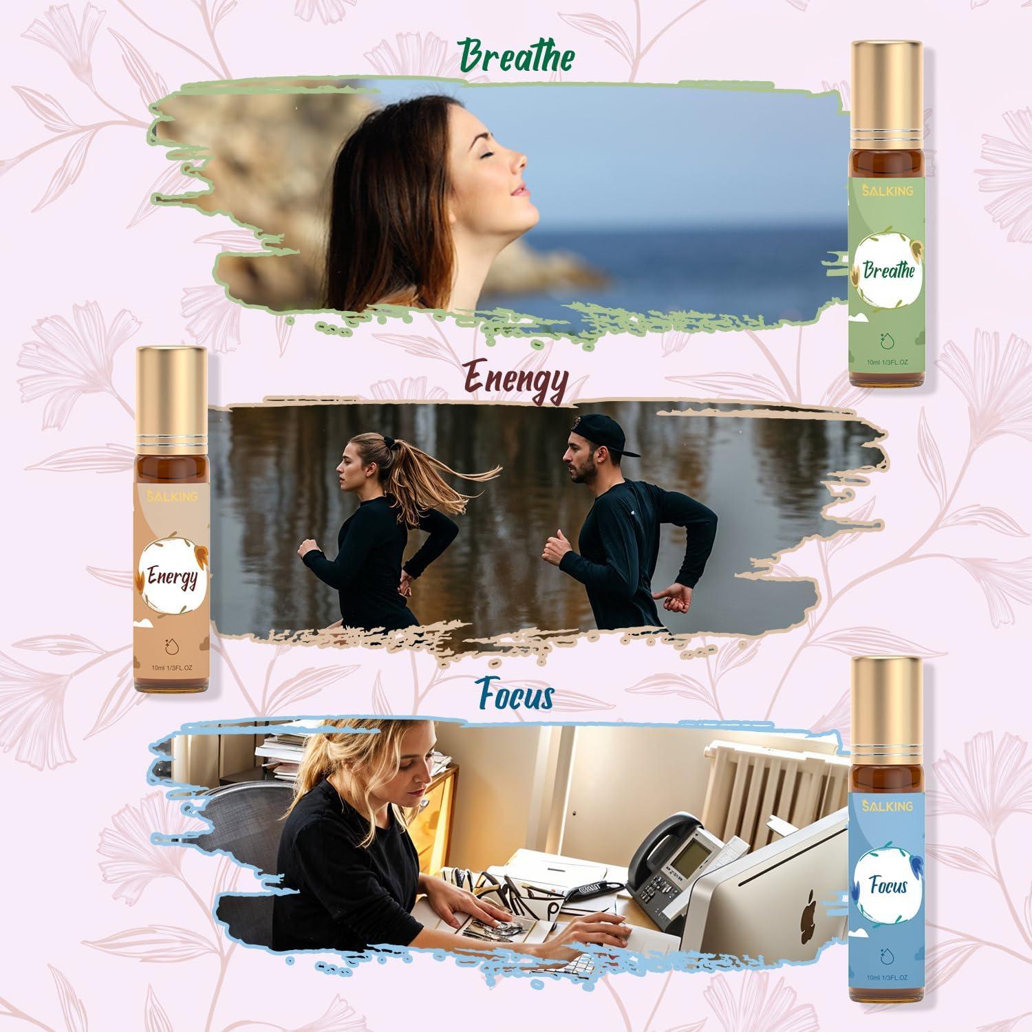 Conjunto de Aceites Esenciales Roll On SALKING 6 Piezas Aromaterapia