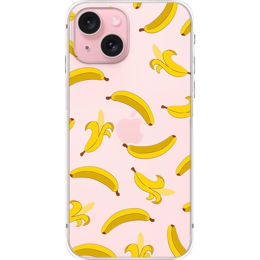 Funda Blingy's para iPhone 15 6.1" Transparente Plátano
