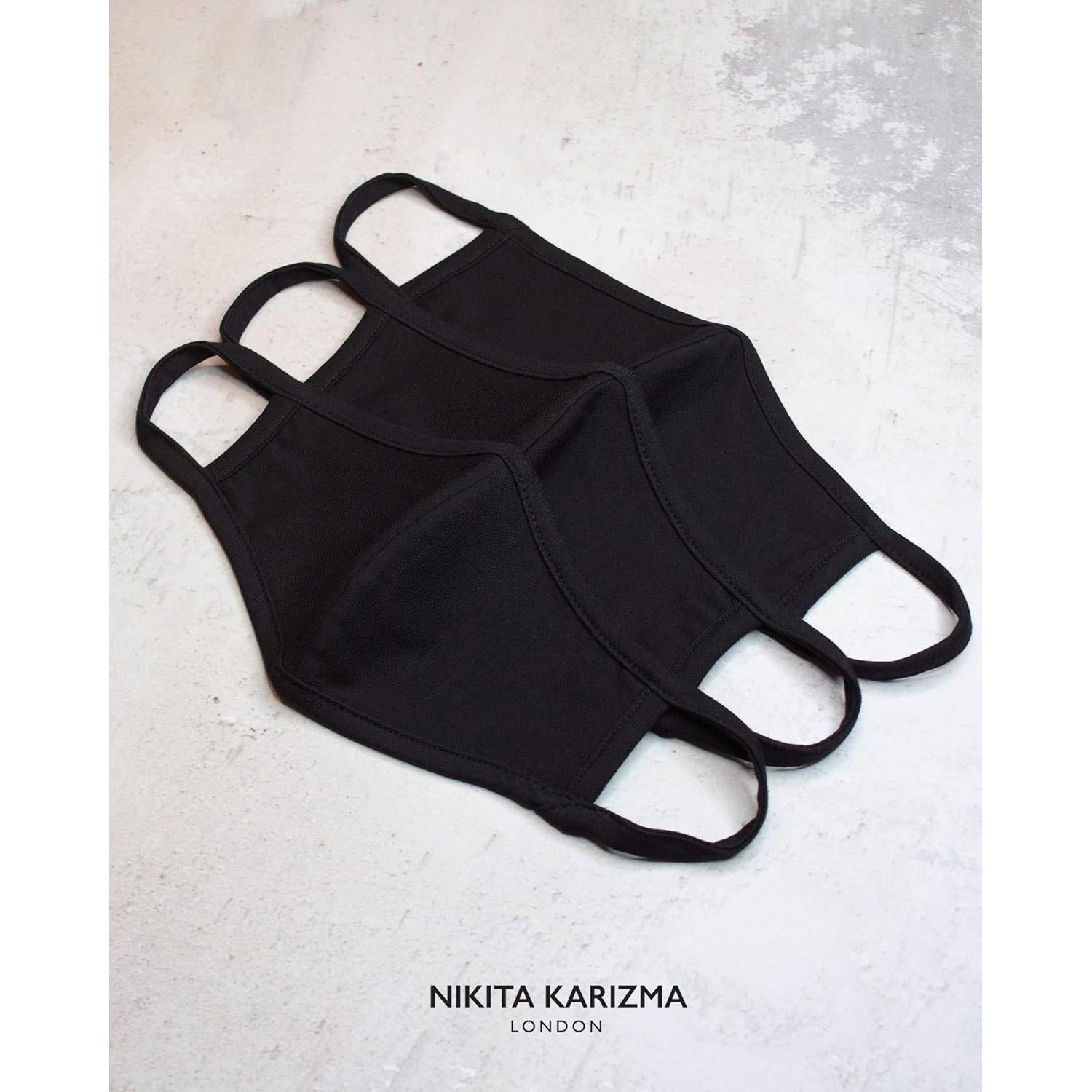 Mascarillas de Tela Lavables Karizma Kids - 3 Unidades Negro