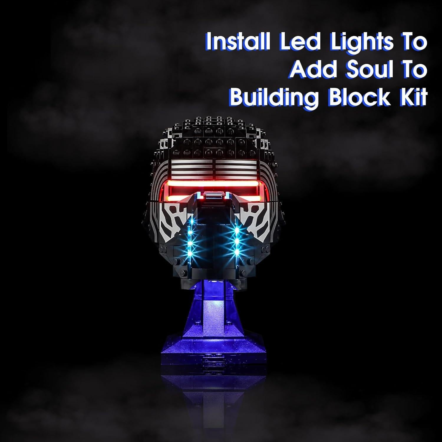 Luz LED Vaodest para Lego 75415 Casco de Kylo Ren