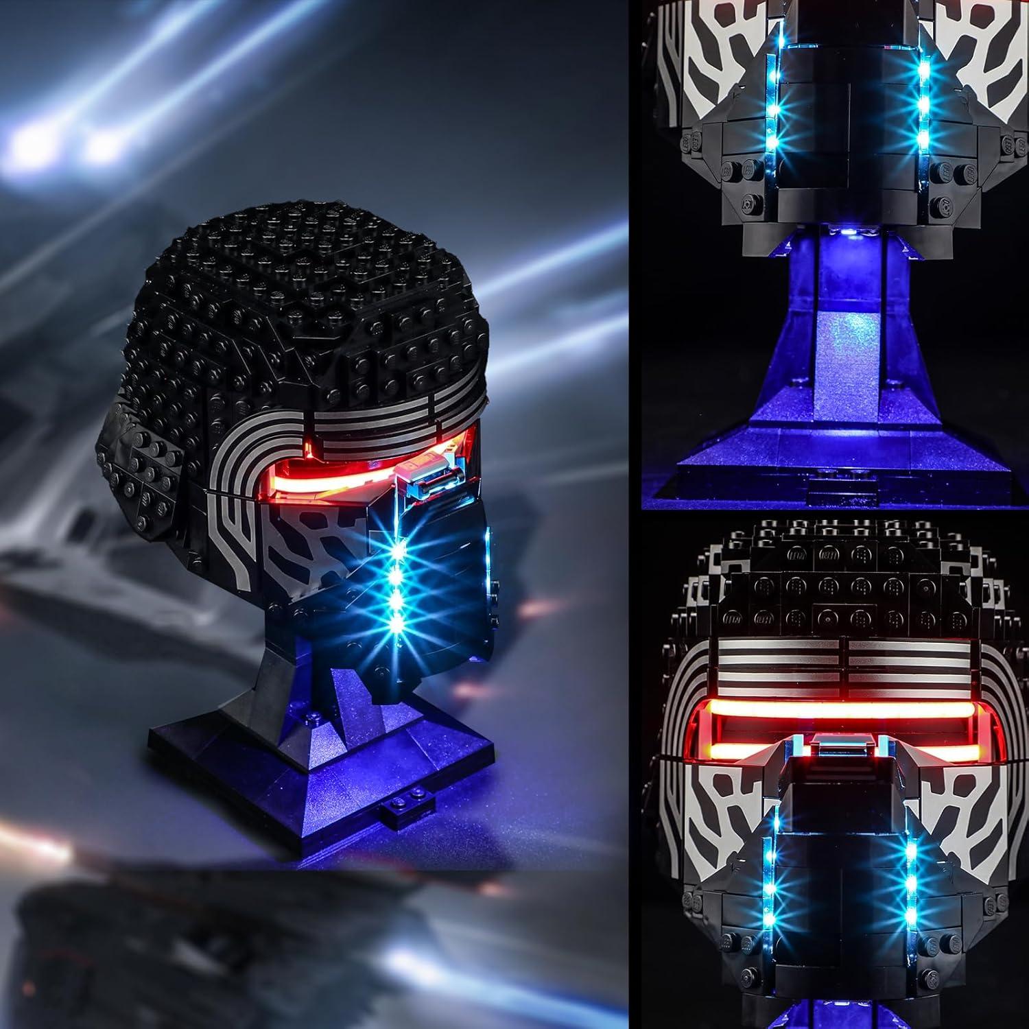 Luz LED Vaodest para Lego 75415 Casco de Kylo Ren