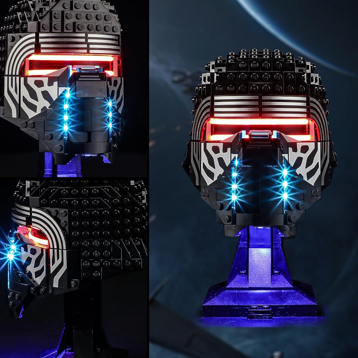 Luz LED Vaodest para Lego 75415 Casco de Kylo Ren