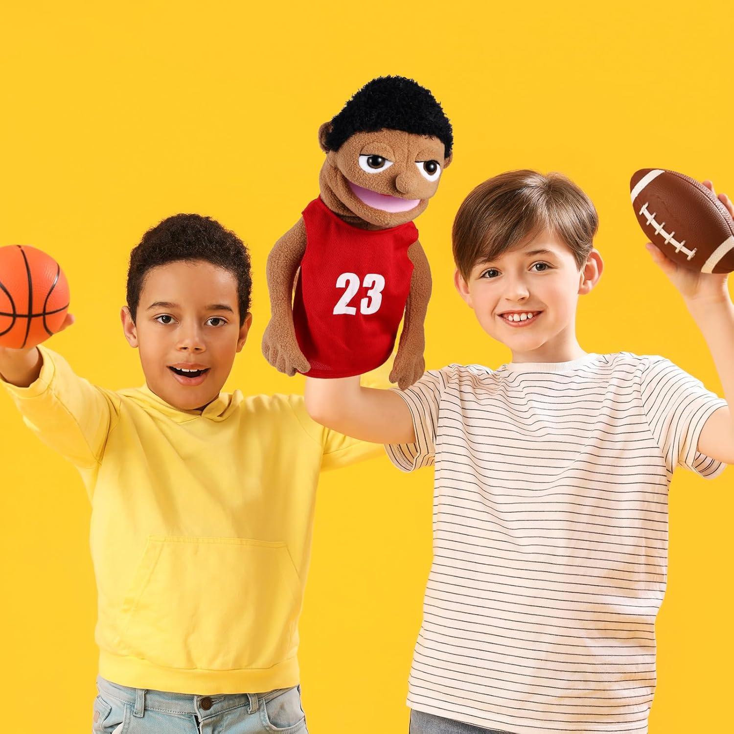 Títere de Mano ZJoey Estilo Atleta 36 cm Juguete Educativo