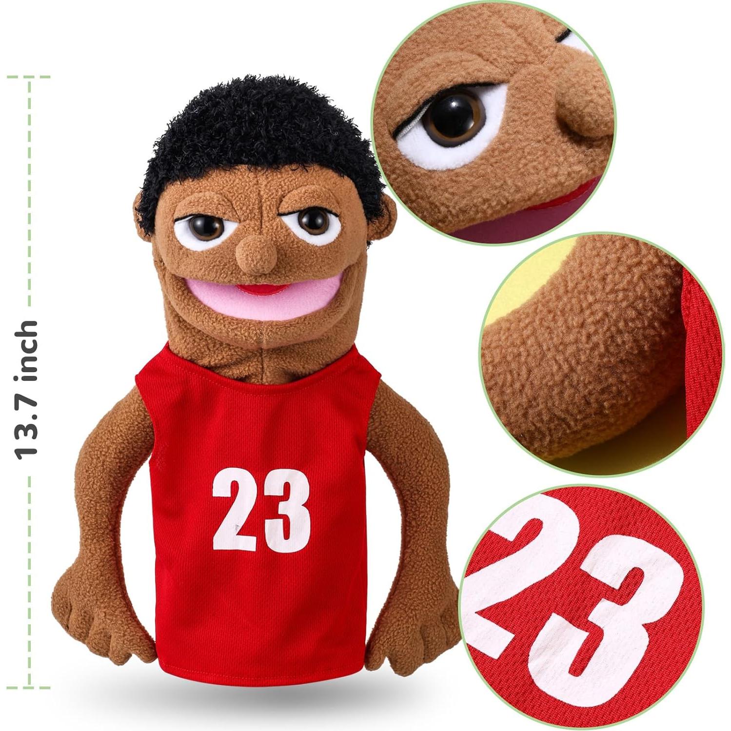 Títere de Mano ZJoey Estilo Atleta 36 cm Juguete Educativo