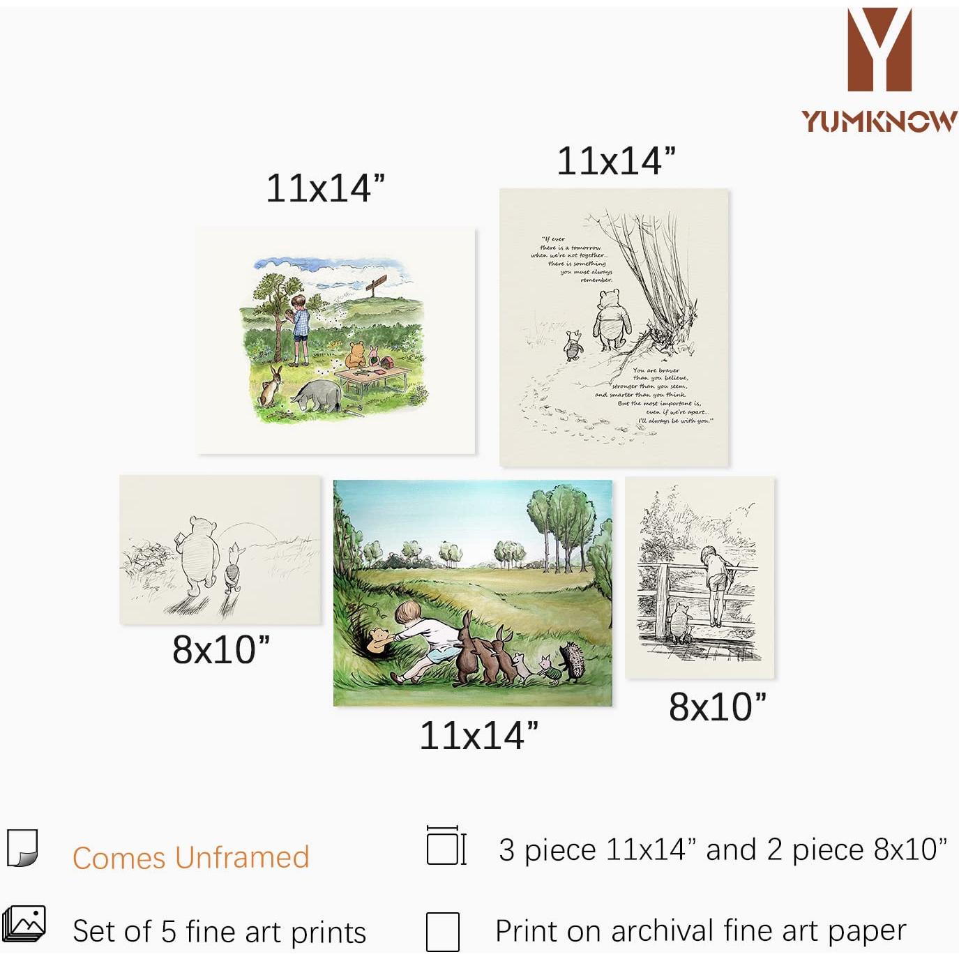 Póster Decorativo Winnie The Pooh 28x36 cm - Citas Motivacionales