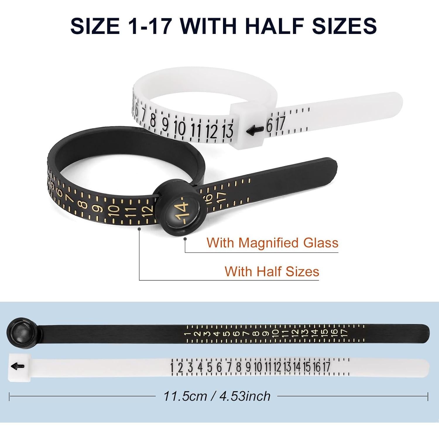 Kit de Medición de Tallas de Anillo MYEBIUAI 27 Piezas
