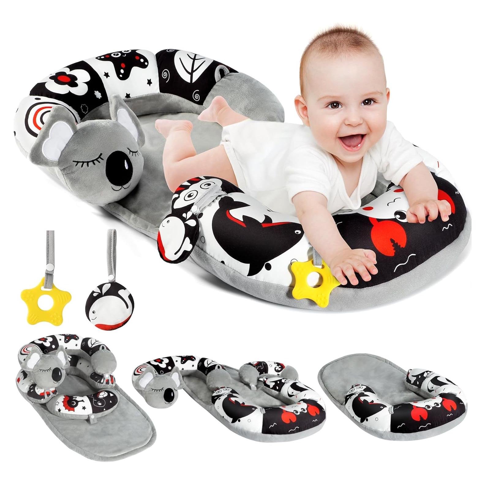 Alfombra 4 en 1 URMYWO para Bebés - Almohada Soporte y Juguetes