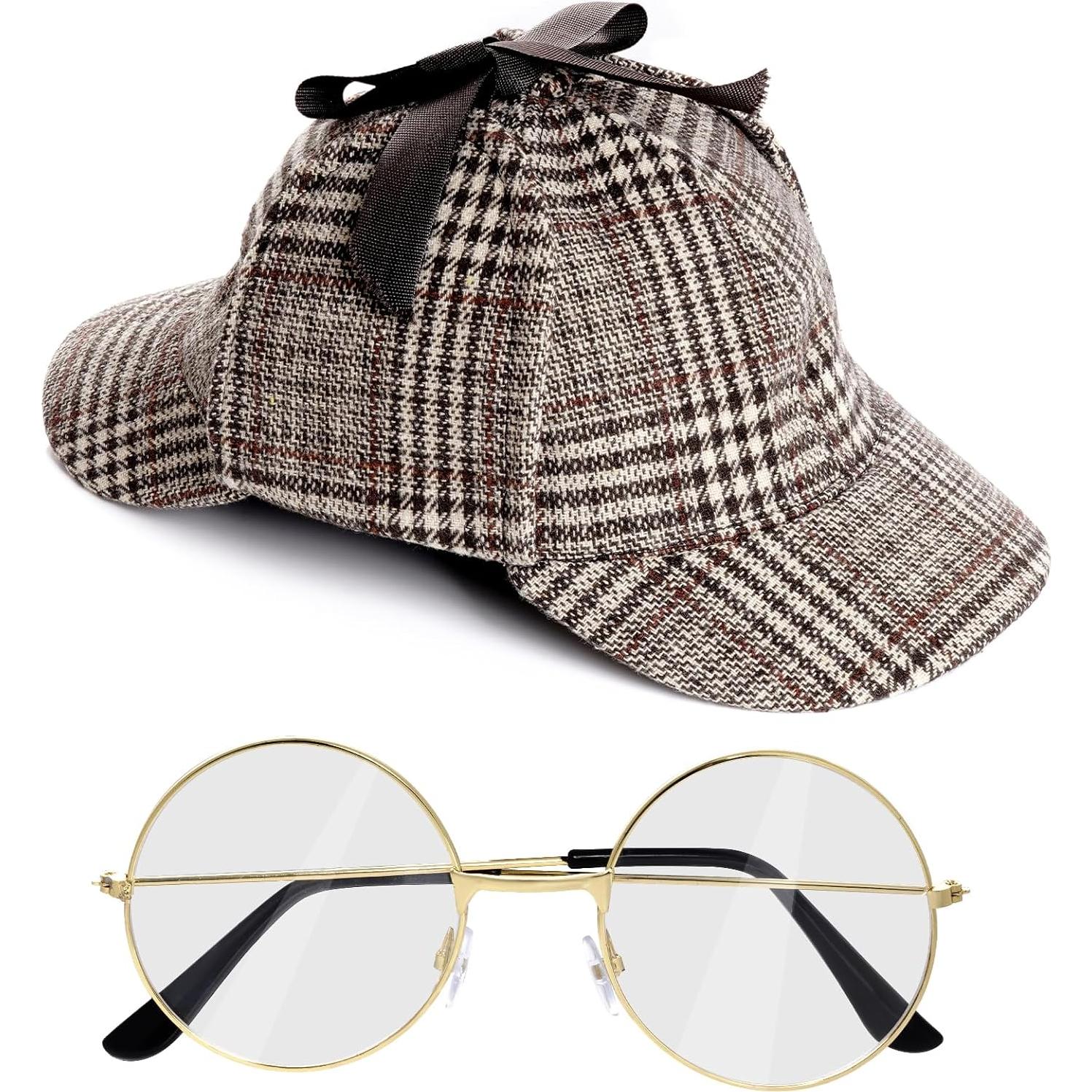 Conjunto de Disfraz de Detective HOVEOX - Sombrero, Lupa y Gafas